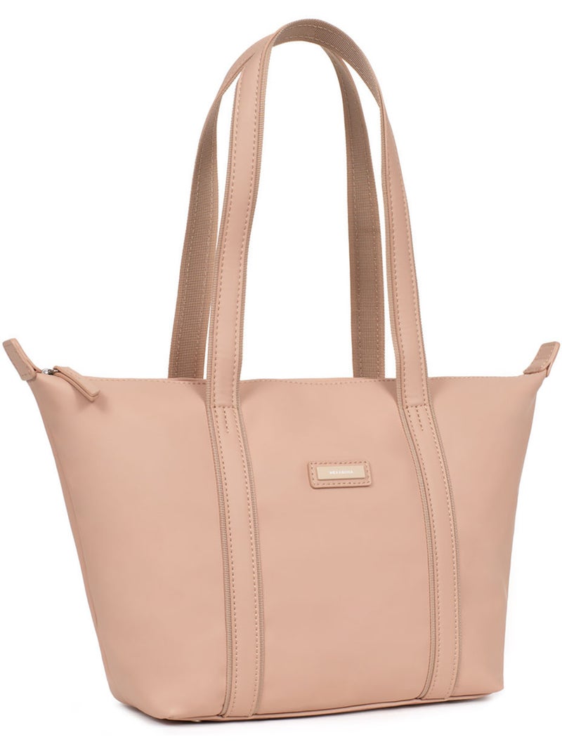 Bolsa de mano con asas - mediana tara hexagona Beige - Kiabi