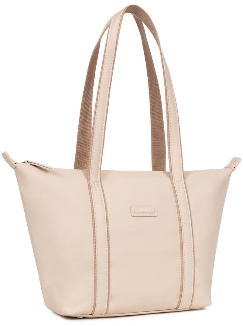Bolsa de mano con asas - mediana tara hexagona Marfil - Kiabi