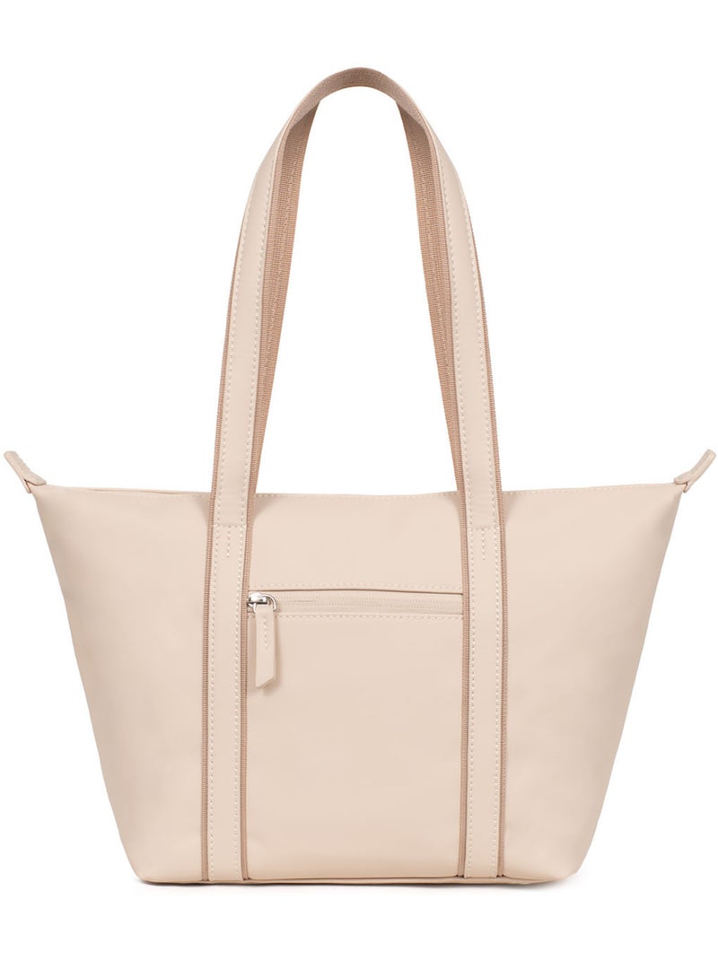 Bolsa de mano con asas - mediana tara hexagona Marfil - Kiabi