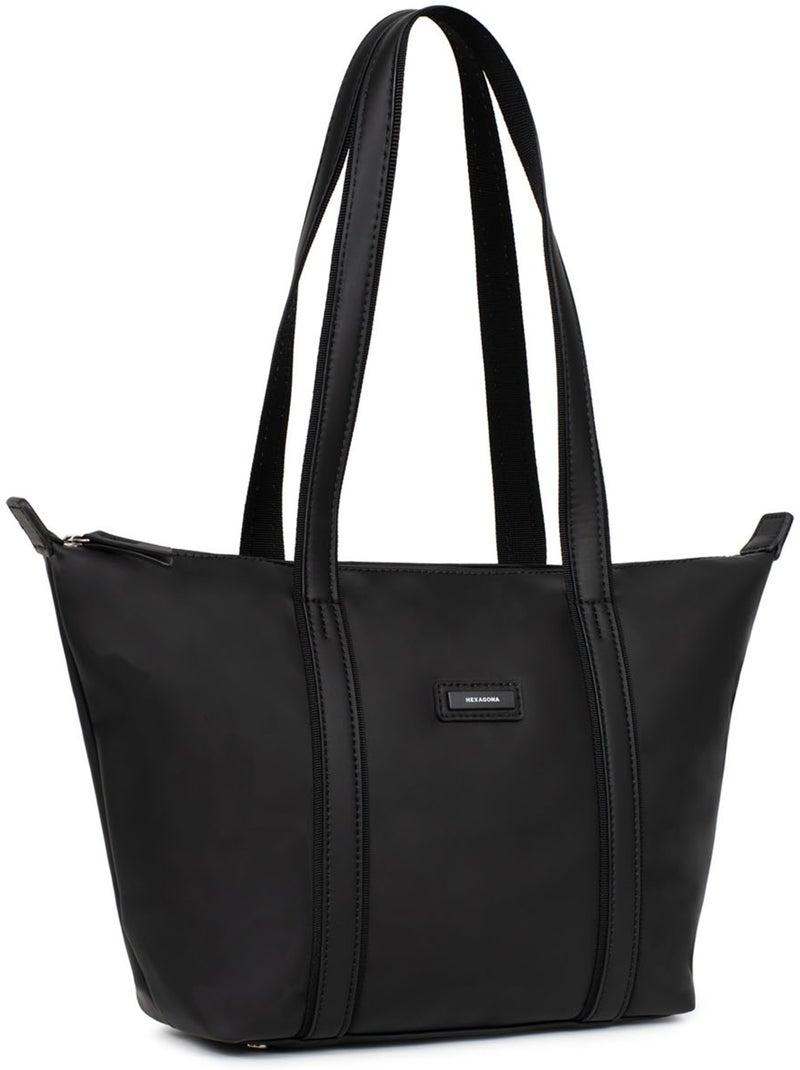 Bolsa de mano con asas - mediana tara hexagona Negro - Kiabi