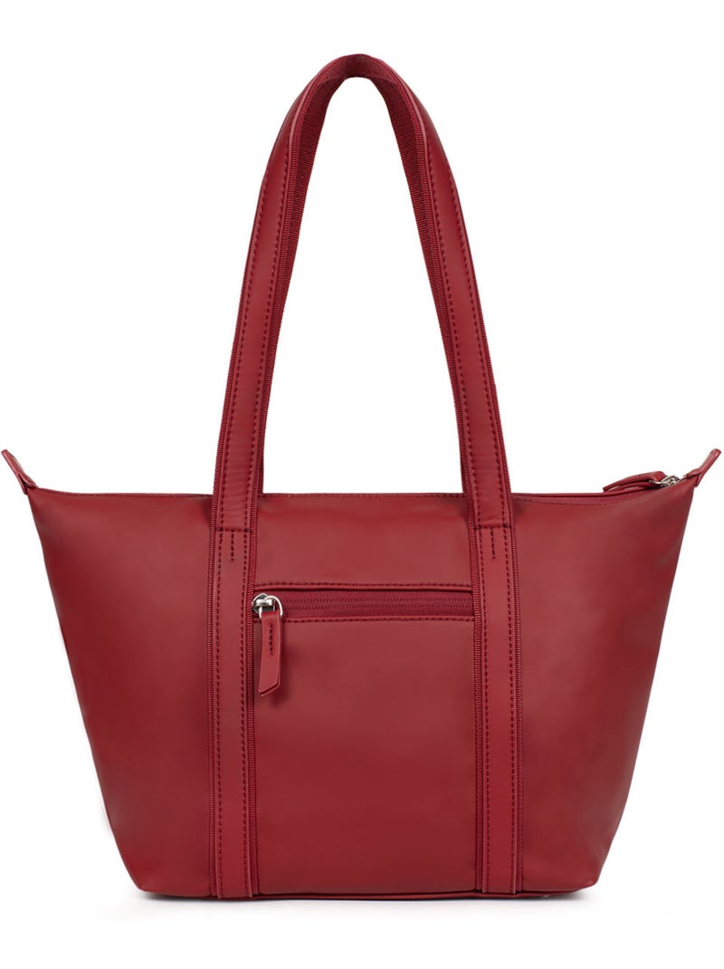 Bolsa de mano con asas - mediana tara hexagona Rojo oscuro - Kiabi