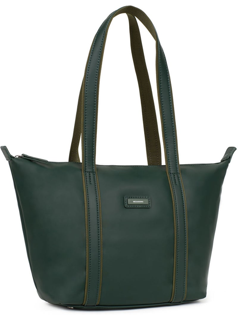 Bolsa de mano con asas - mediana tara hexagona Verde abeto - Kiabi