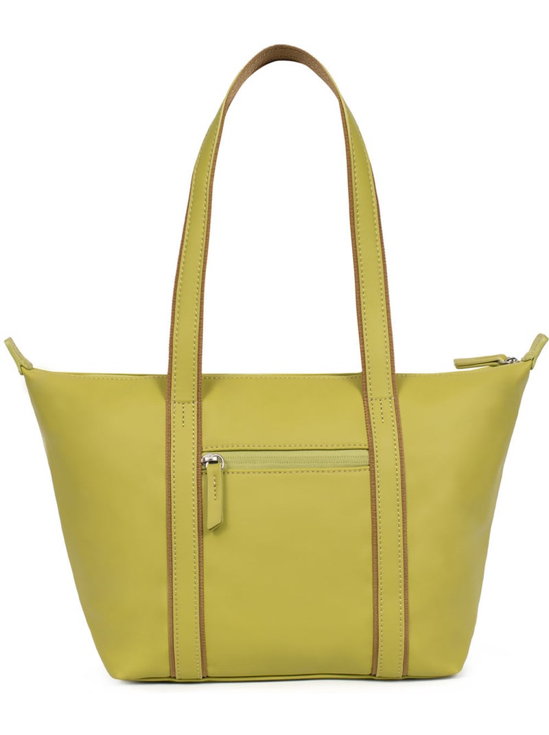 Bolsa de mano con asas - mediana tara hexagona Verde anís - Kiabi