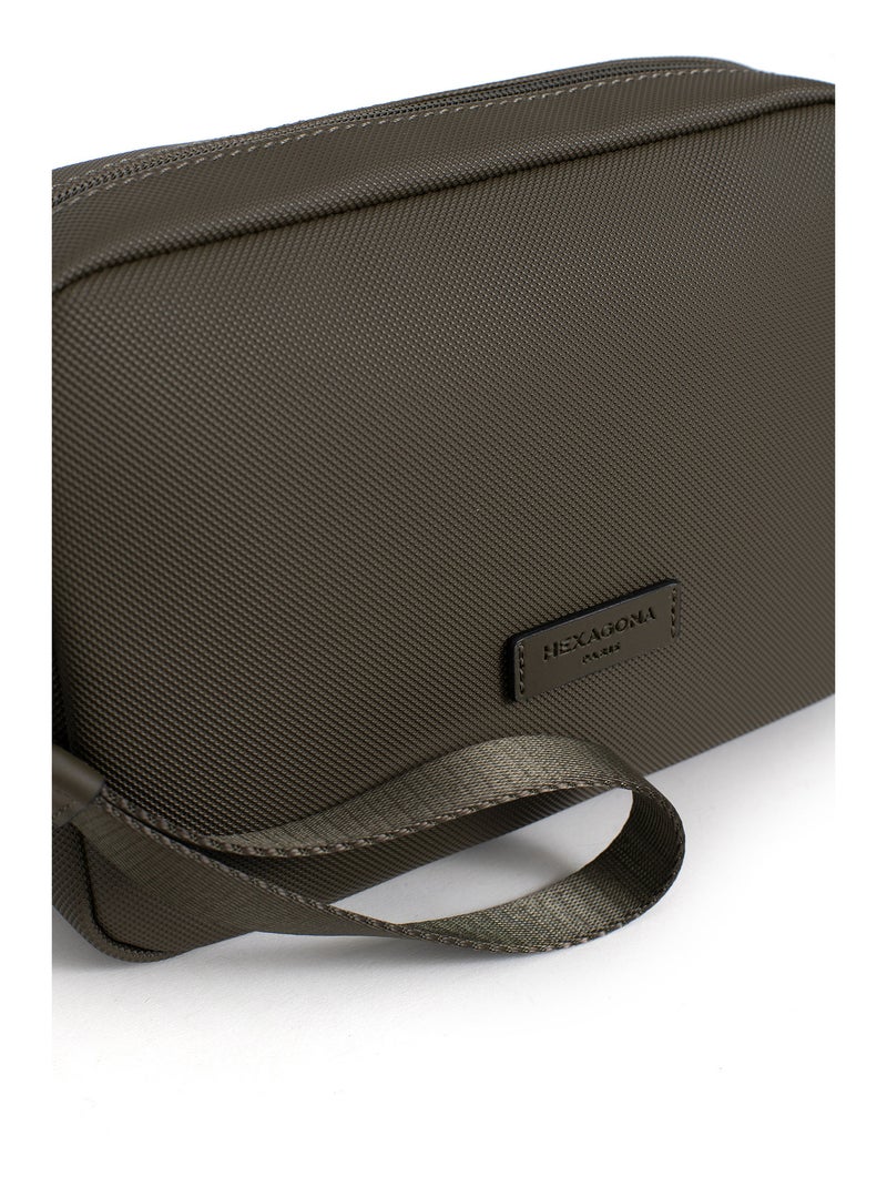 Bolsa de mano con correa hero hexagona Caqui - Kiabi