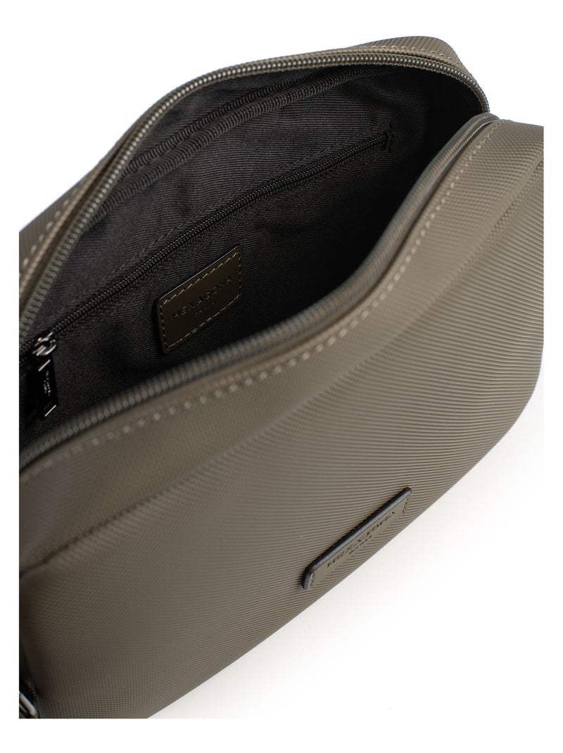 Bolsa de mano con correa hero hexagona Caqui - Kiabi