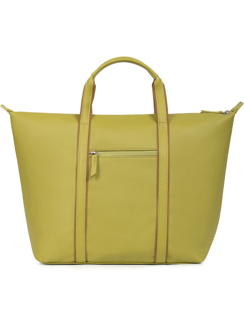 Bolsa de mano tipo cabas - a4 - grande joyce hexagona Verde anís - Kiabi