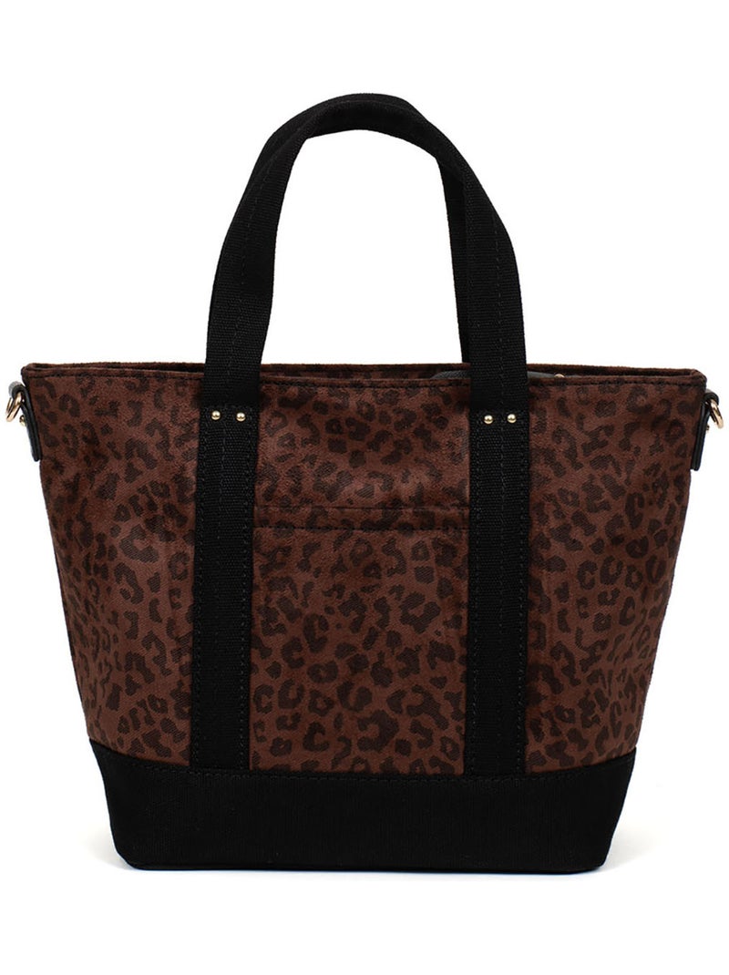Bolsa de mano tipo cabas léonie hexagona Marrón chocolate - Kiabi