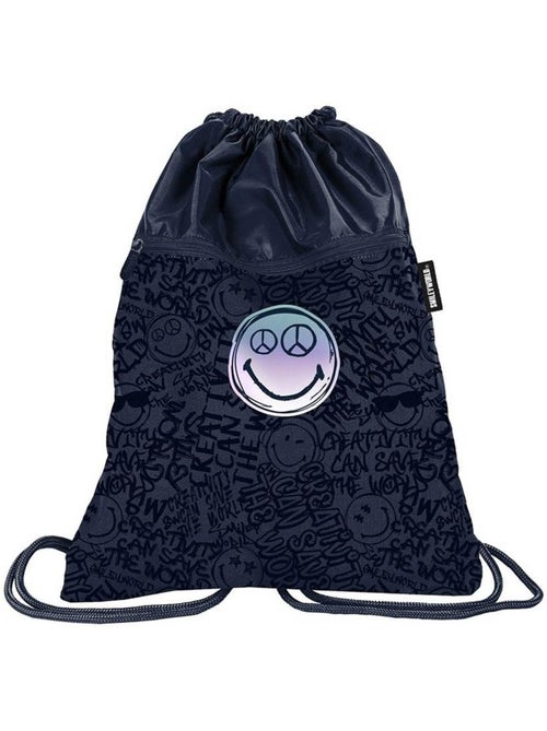 Bolsa de natación tipo mochila con cordones 45 cm - smiley world - Kiabi Bolsa de natación tipo mochila con cordones 45 cm - smiley world - Kiabi