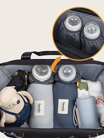 Bolsa de pañales LIONELO Ida Daily - Gran capacidad - Correa para el hombro - Materiales de alta cal