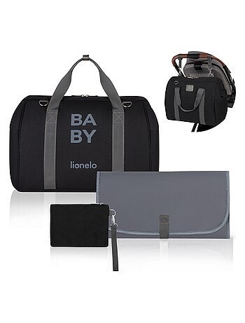 Bolsa de pañales LIONELO Ida Daily - Gran capacidad - Correa para el hombro - Materiales de alta cal