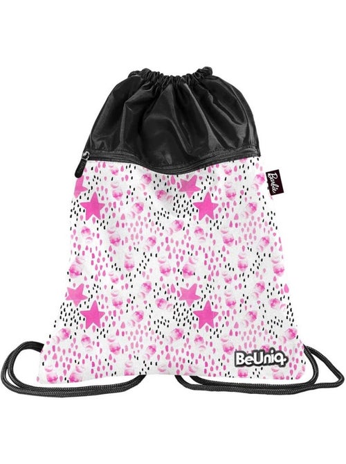 Bolsa de piscina con cordón barbie 45 x 34 cm rosa y negra - Kiabi Bolsa de piscina con cordón barbie 45 x 34 cm rosa y negra - Kiabi