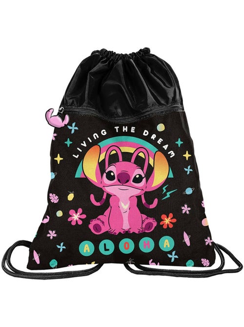 Bolsa de piscina con cordón stitch 45 cm – rosa 2 bolsillos lilo y stitch - Kiabi Bolsa de piscina con cordón stitch 45 cm – rosa 2 bolsillos lilo y stitch - Kiabi