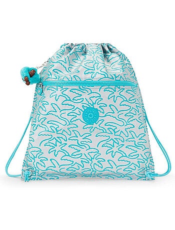 Bolsa de piscina con cordón supertaboo delfines y palmeras 15 l kipling
