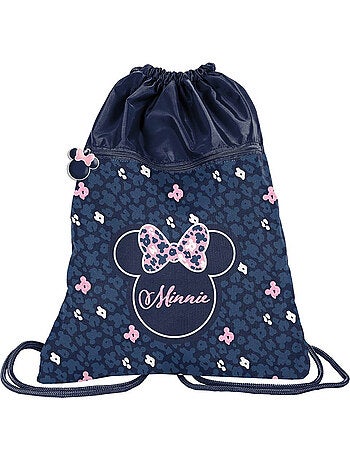 Bolsa de piscina con cordones minnie 45 cm – 1 bolsillo con cremallera minnie