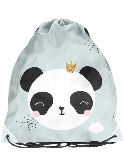 Bolsa de piscina con cordones panda 38 x 34 cm gris claro paso - Kiabi Bolsa de piscina con cordones panda 38 x 34 cm gris claro paso - Kiabi