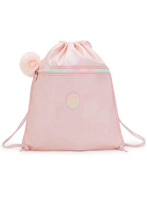 Bolsa de piscina supertaboo kipling – blush metallic, cordón y bolsillos con cremallera - Kiabi Bolsa de piscina supertaboo kipling – blush metallic, cordón y bolsillos con cremallera - Kiabi