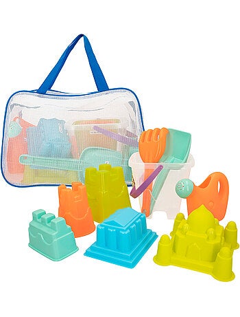 Bolsa de playa con cubo y accesorios color beach