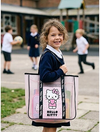 Bolsa de playa infantil de poliéster Hello Kitty Sanrio