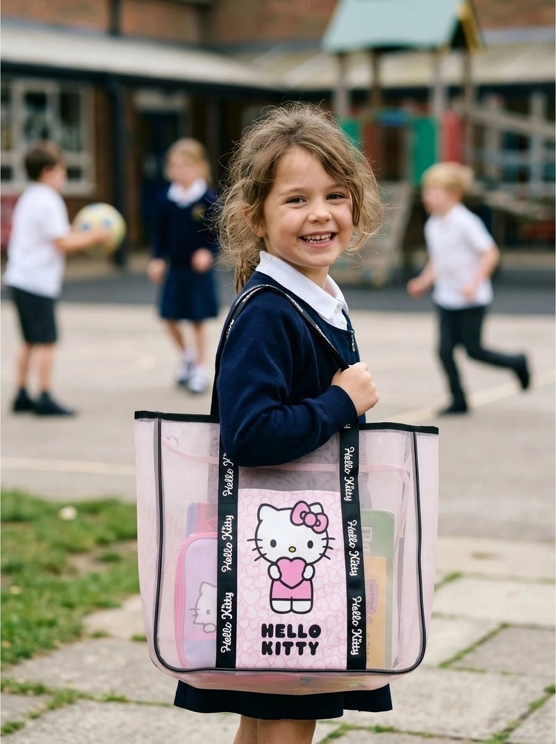 Bolsa de playa infantil de poliéster Hello Kitty Sanrio Rosa - Kiabi