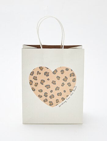 Bolsa de regalo con estampado 'corazón'