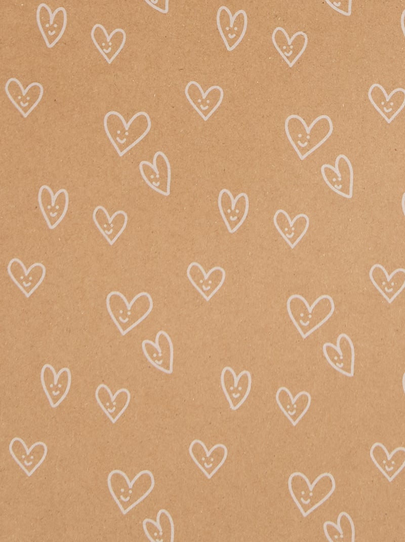 Bolsa de regalo 'corazón' Beige - Kiabi