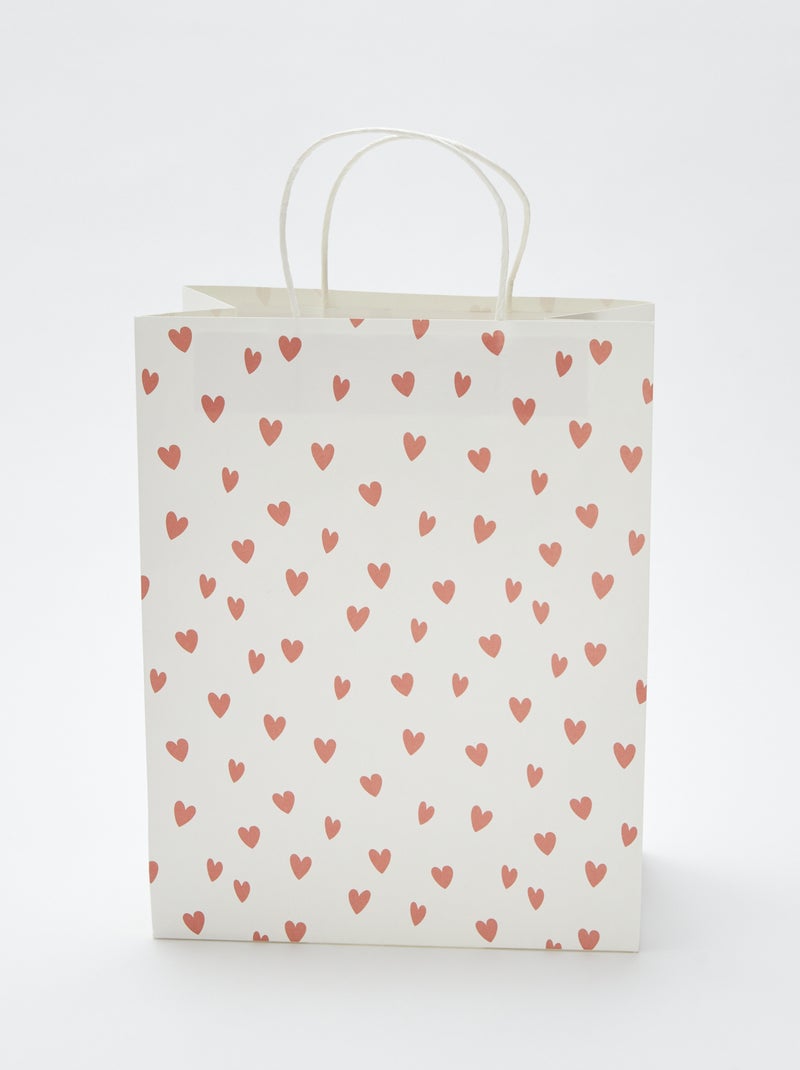 Bolsa de regalo 'corazón' ROSA - Kiabi