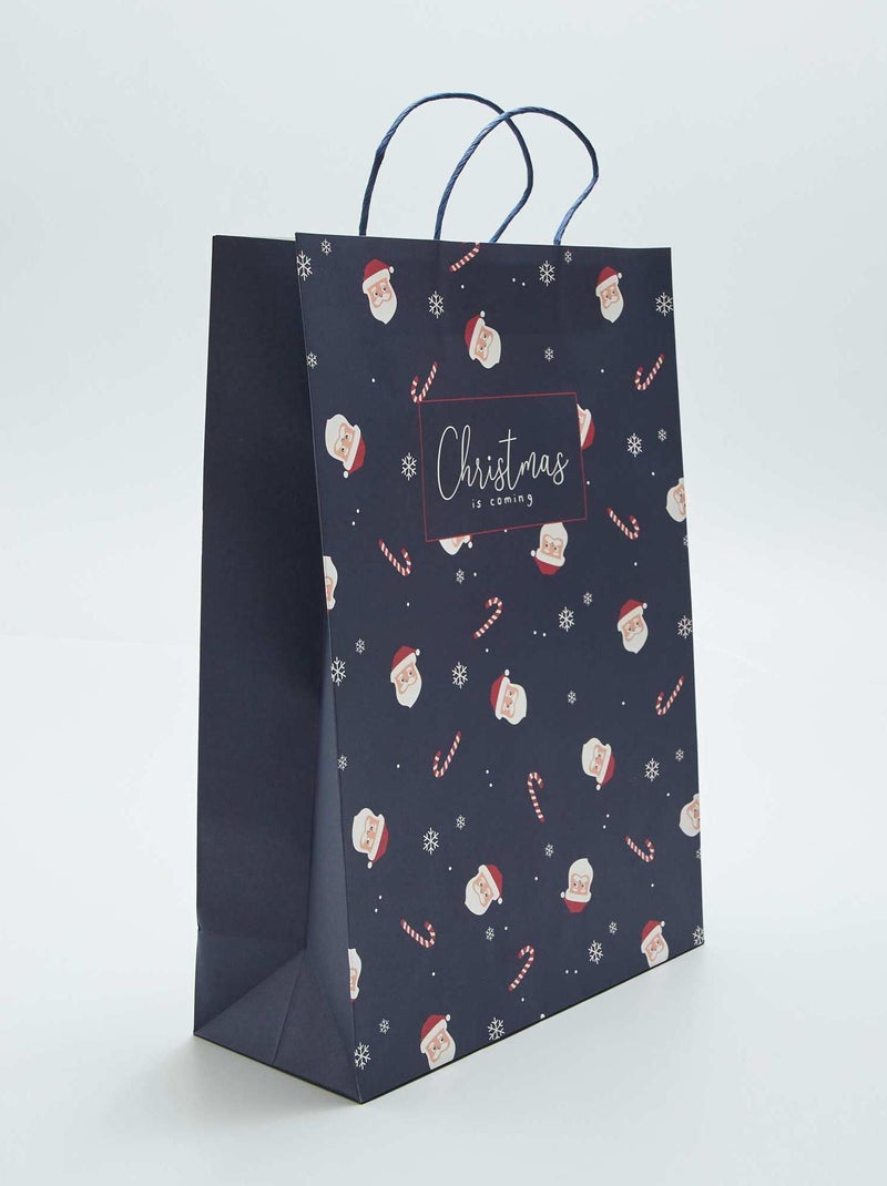 Bolsa de regalo de Navidad AZUL - Kiabi