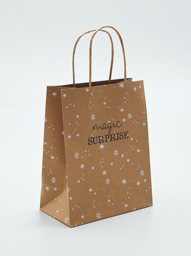Bolsa de regalo de Navidad MARRON - Kiabi