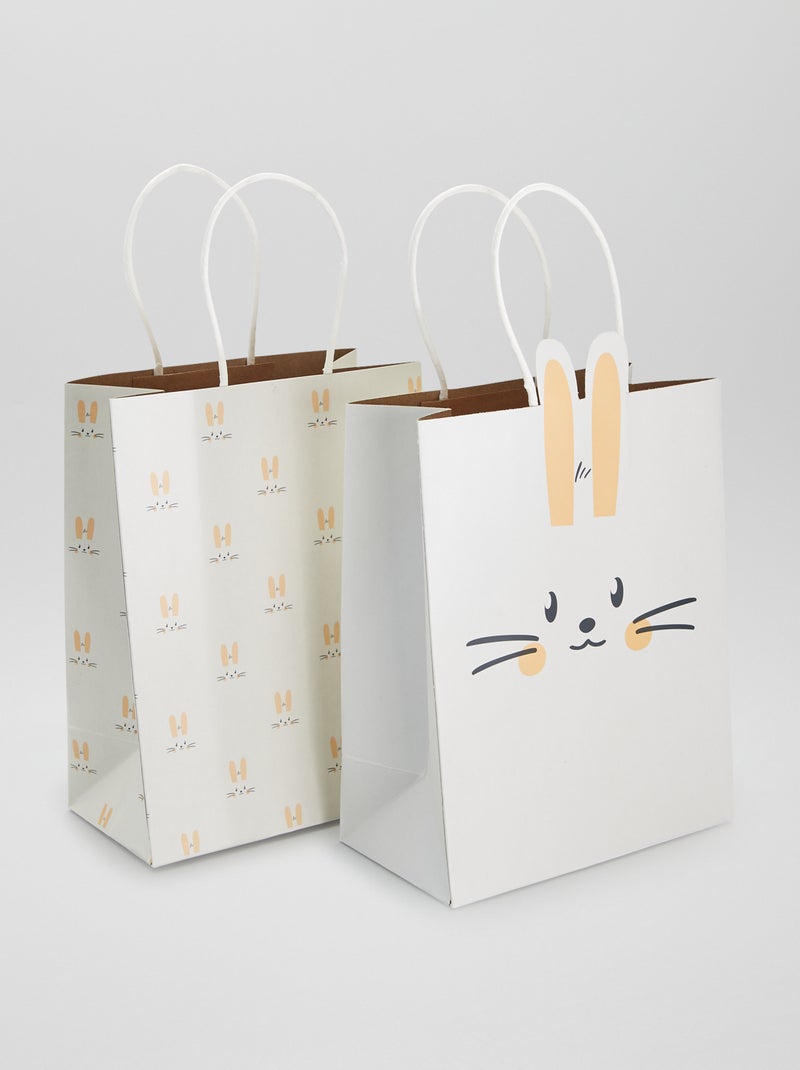 Bolsa de regalo de papel reciclado conejo - Kiabi