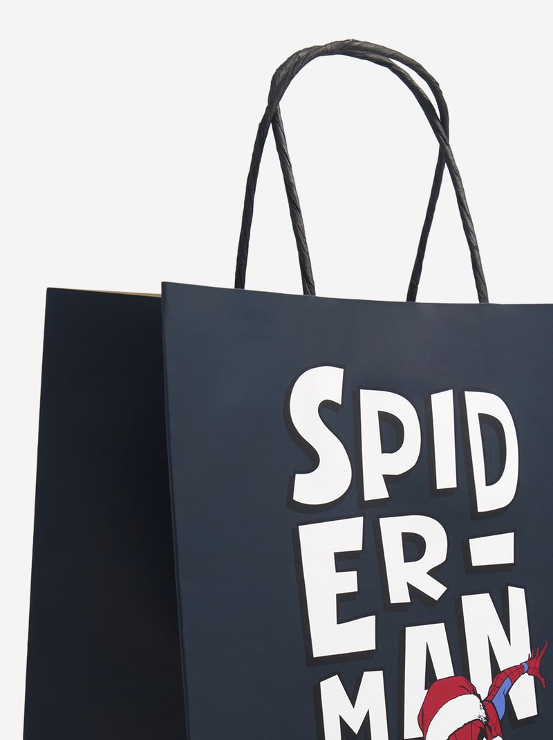 Bolsa de regalo de papel 'Spider-Man' 'Marvel' - Tamaño L - Navidad Azul - Kiabi