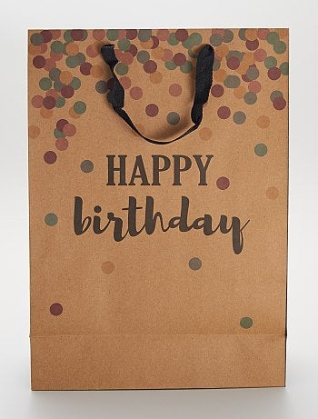 Bolsa de regalo 'Happy Birthday' - Kiabi