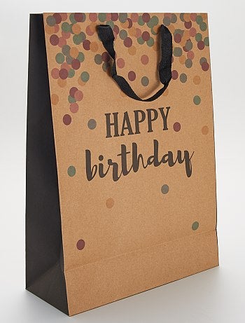 Bolsa de regalo 'Happy Birthday'