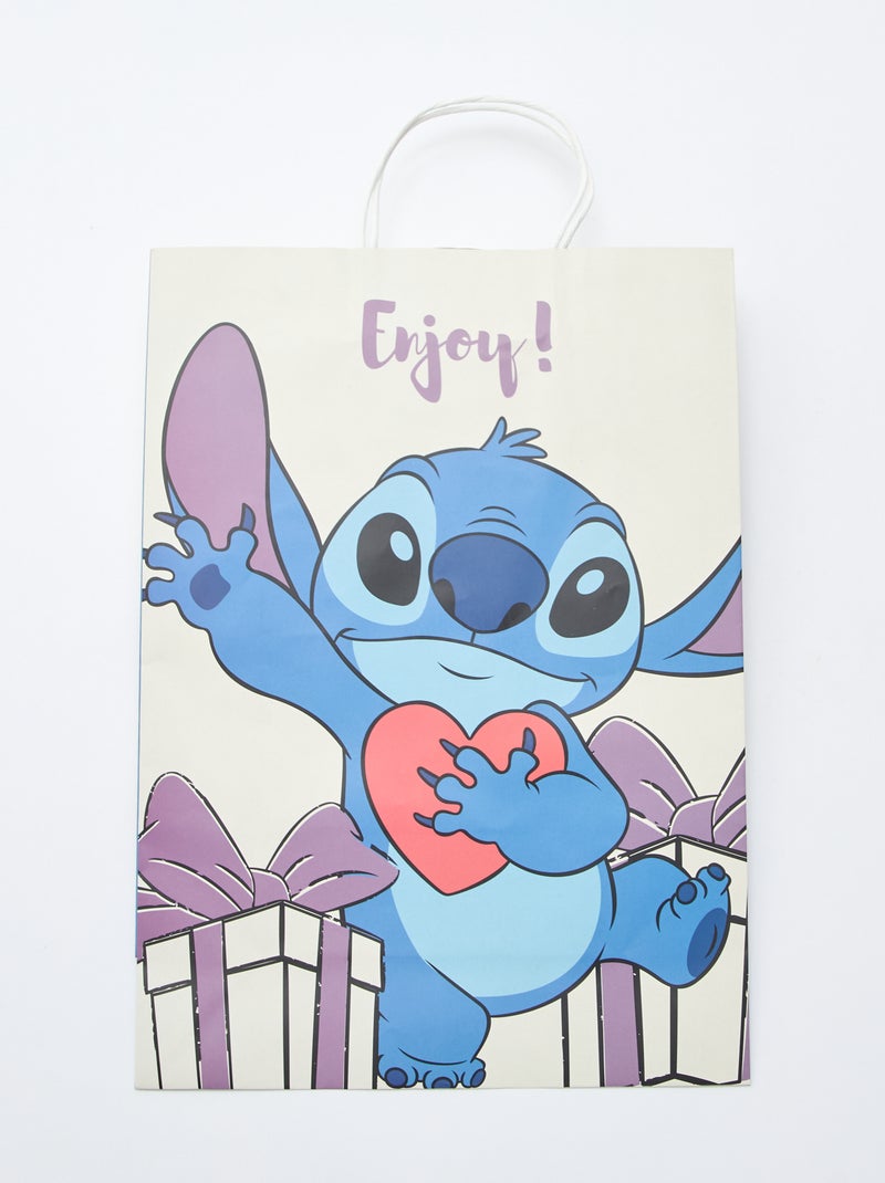 Bolsa de regalo 'Stitch' formato XL Beige - Kiabi