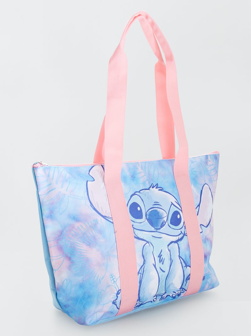 Bolsa de tela 'Stitch' azul - Kiabi