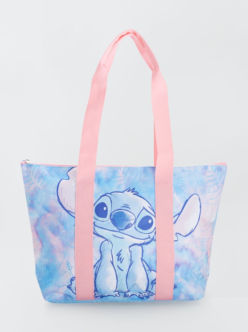 Bolsa de tela 'Stitch' azul - Kiabi