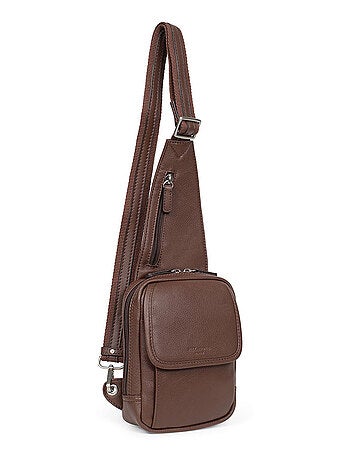 Bolsa de un solo tirante - cuero confort hexagona