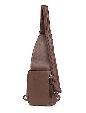 Bolsa de un solo tirante - cuero confort hexagona
