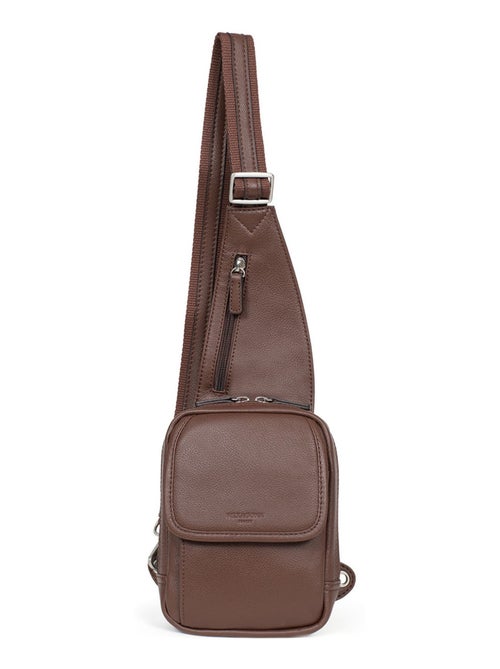 Bolsa de un solo tirante - cuero confort hexagona - Kiabi