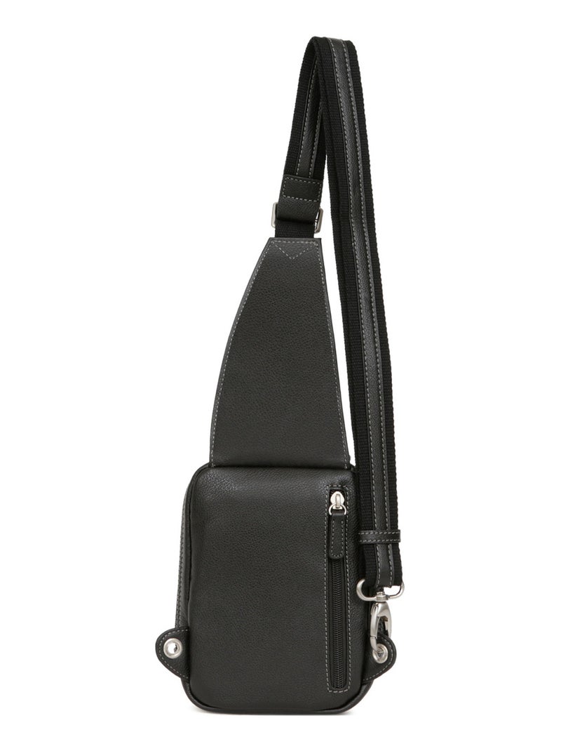 Bolsa de un solo tirante - cuero confort hexagona Negro - Kiabi