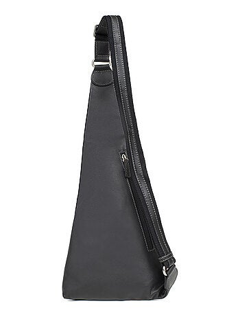 Bolsa de un solo tirante - cuero félin hexagona
