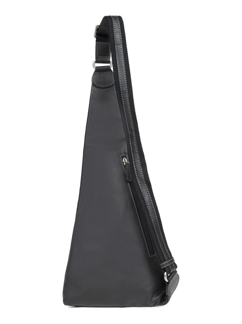 Bolsa de un solo tirante - cuero félin hexagona Negro - Kiabi