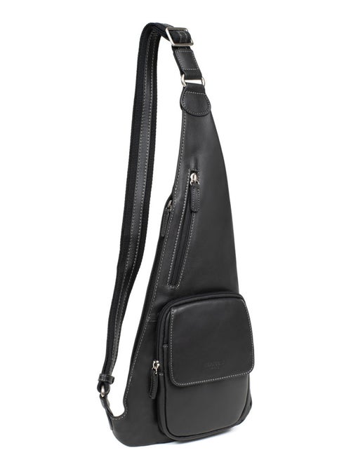 Bolsa de un solo tirante - Cuero FÉLIN - Kiabi