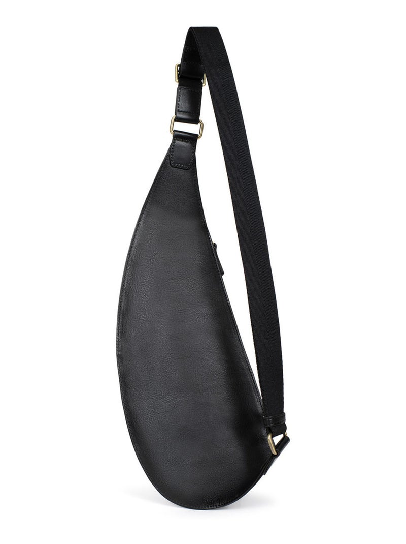 Bolsa de un solo tirante - cuero stuart hexagona Negro - Kiabi