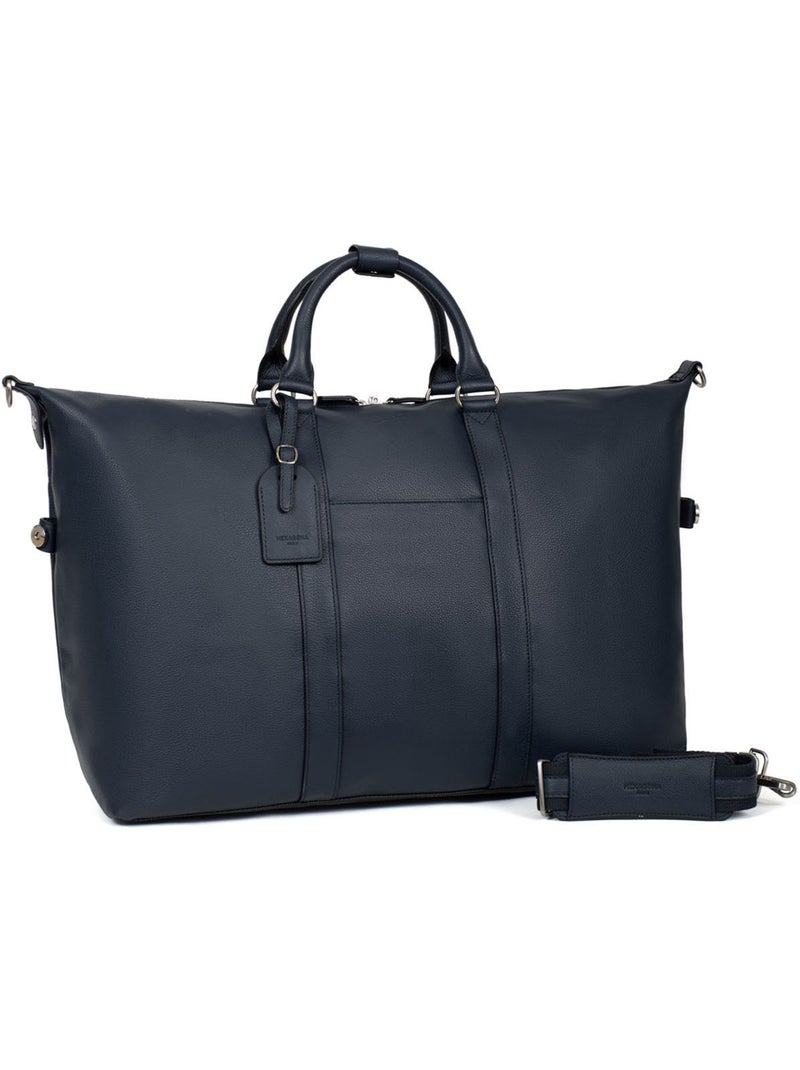 Bolsa de viaje - Cuero CONFORT Azul marino - Kiabi