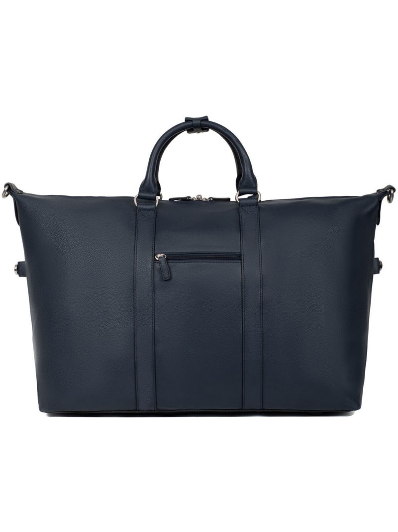 Bolsa de viaje - Cuero CONFORT Azul marino - Kiabi