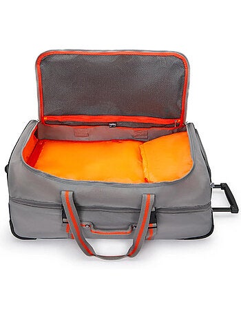 Bolsa de viaje con ruedas kipling teagan l gris 77 cm - candado tsa integrado