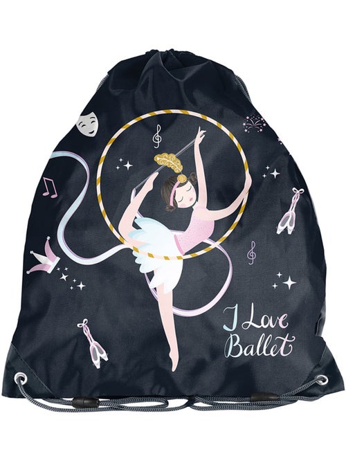 Bolsa deportiva con cordón paso para calzado bailarina 38 x 34 cm - Kiabi Bolsa deportiva con cordón paso para calzado bailarina 38 x 34 cm - Kiabi