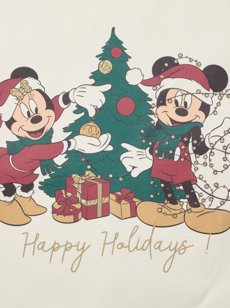 Bolsa 'Disney' 'Mickey' con cordón de algodón Blanco - Kiabi