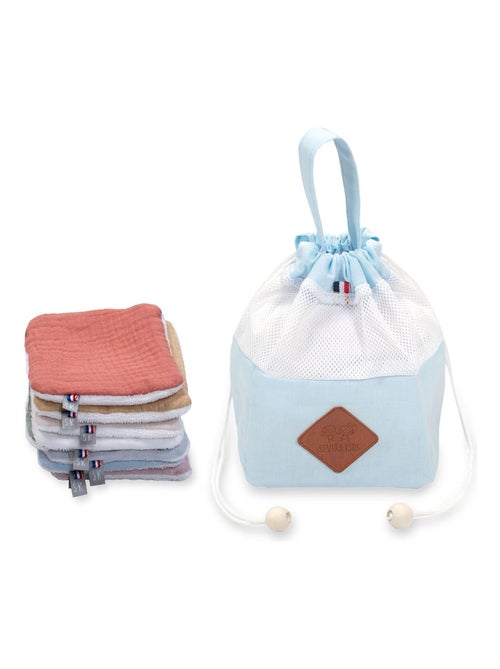 Bolsa dispensadora con 8 toallitas de algodón lavables, jeanne | SEVIRA KIDS - Kiabi
