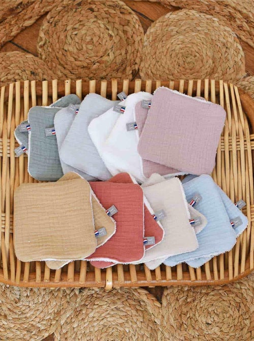 Bolsa dispensadora con 8 toallitas de algodón lavables, jeanne | SEVIRA KIDS - Kiabi